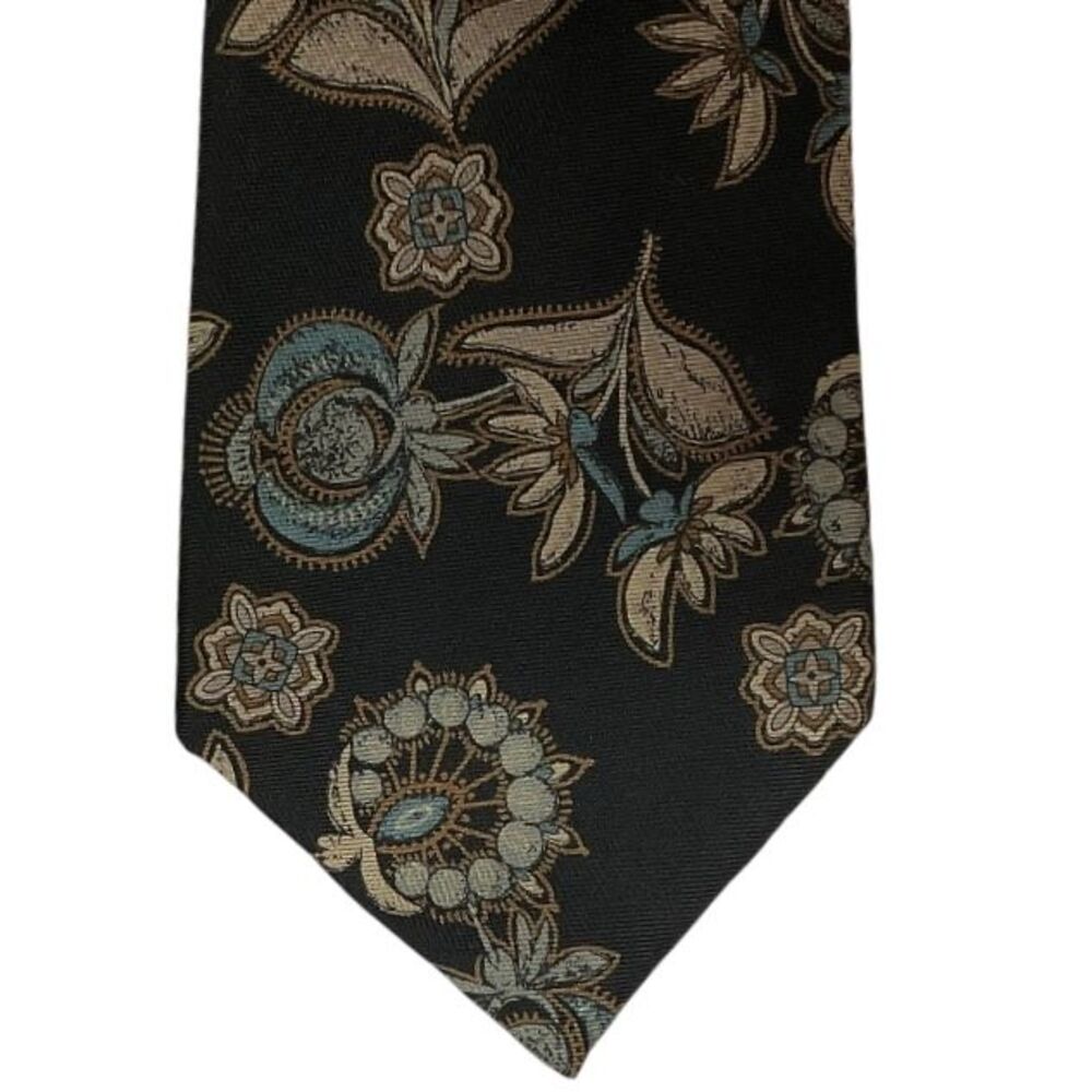 Pinnacle Men's‎ Pure Silk Floral Print Necktie Formal Business